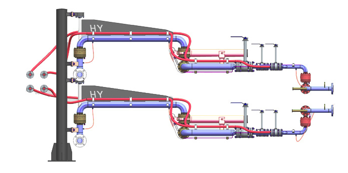 LNG裝卸車鶴管圖 LNG裝卸車鶴管圖